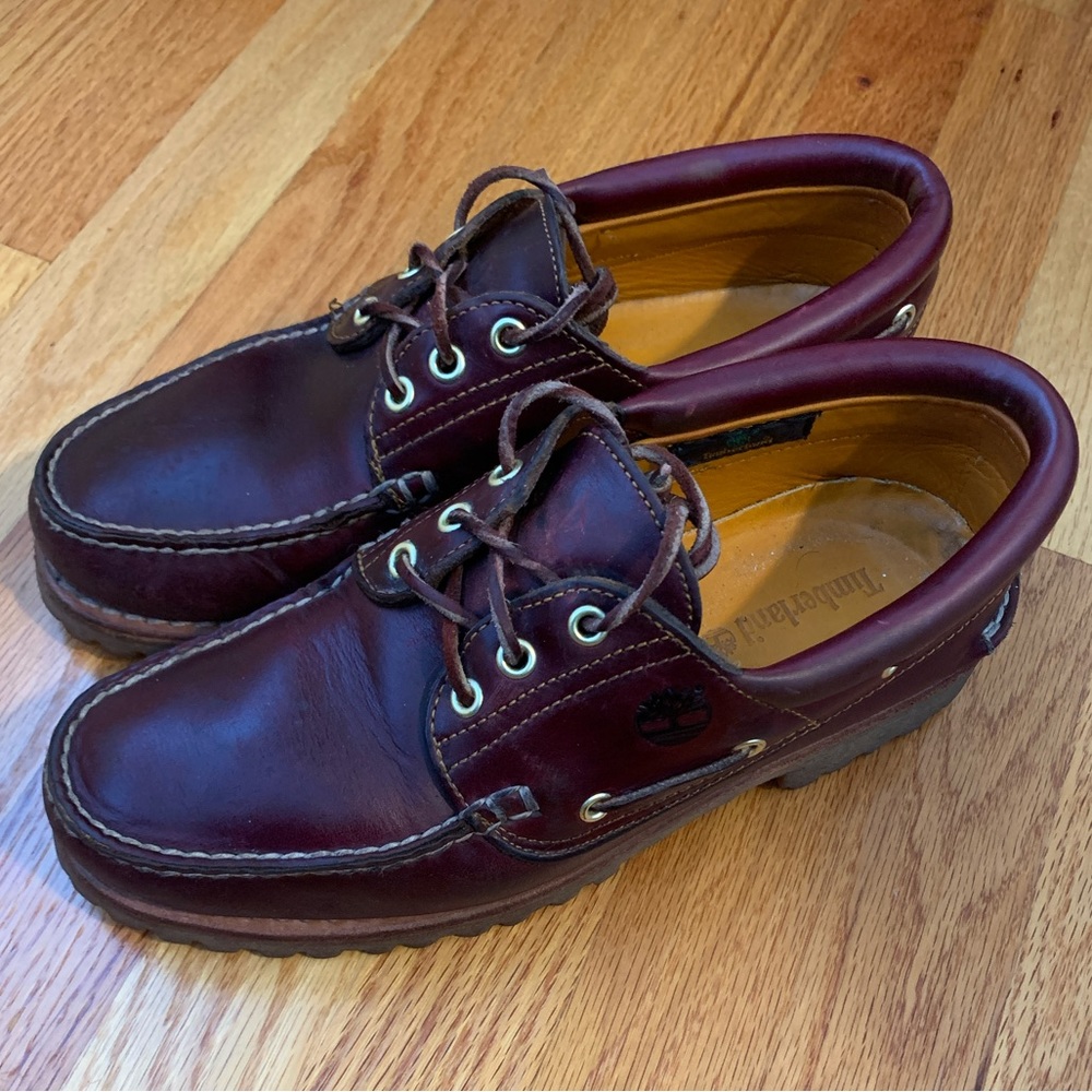 Timberland Men's 3-Eye Lug Handsewn Boat Shoe - US men 9